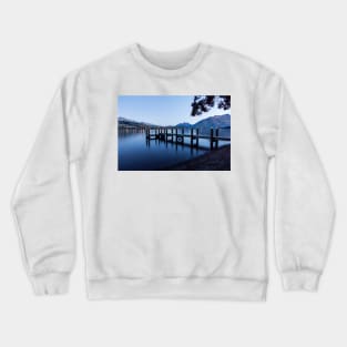 Wakatipu Wonder: A Serene Jetty on the Lake Crewneck Sweatshirt